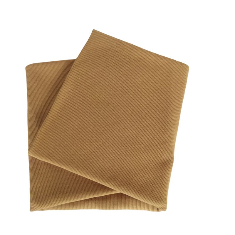 Rib Jersey Fabric Camel